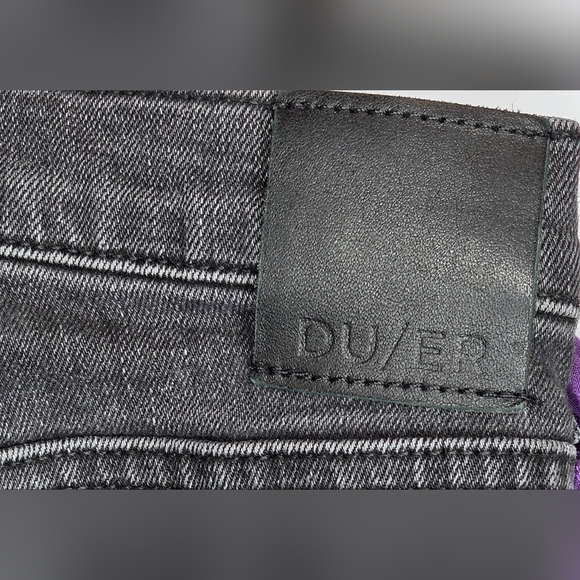 DU/ER Black Button Up Jeans 27/27. Straight Leg - Picture 10 of 10
